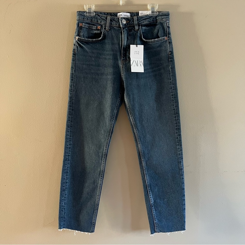 Zara High Rise Ankle Jeans Sz 6